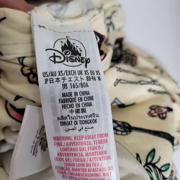Disney Store Pixar Coco size XS pajama top women stretch skull guitar miguel - Picture 13 of 13